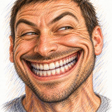 One photograph drawn as trollin'
